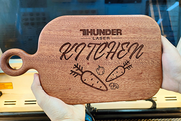 laser engraved wooden chopping board