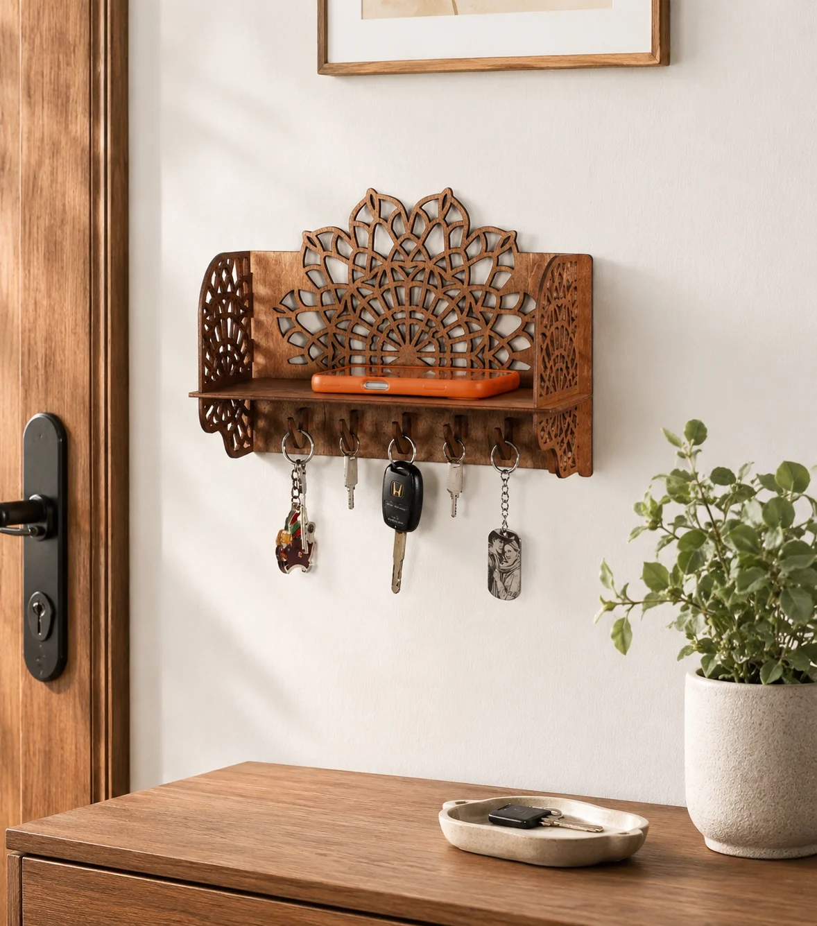 Percha de pared clave