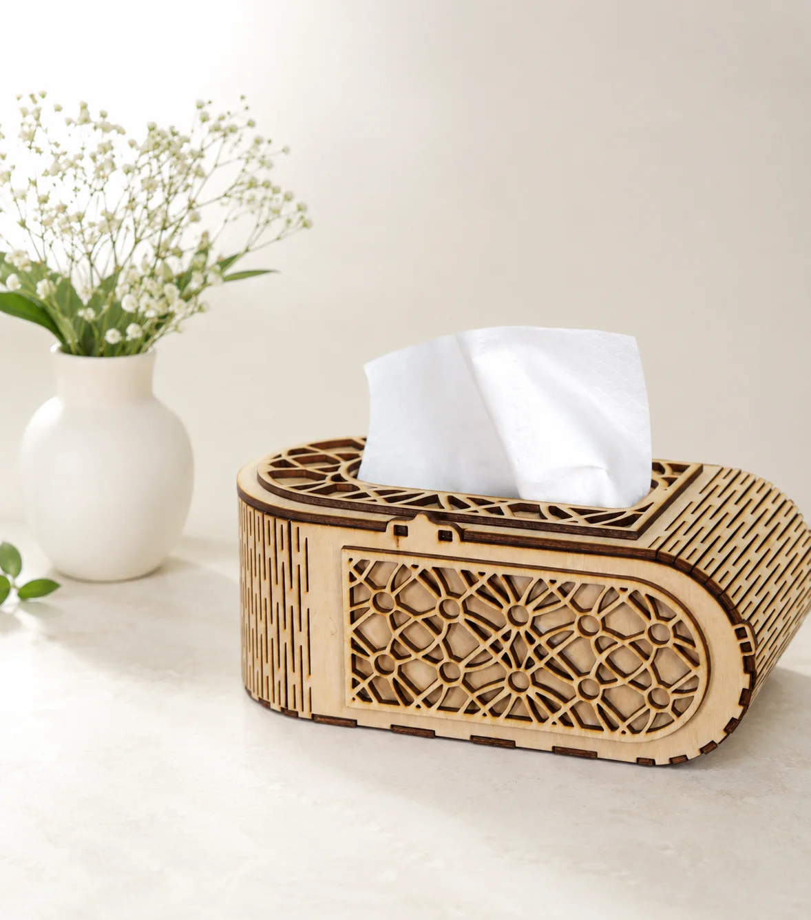 Caja de tejido