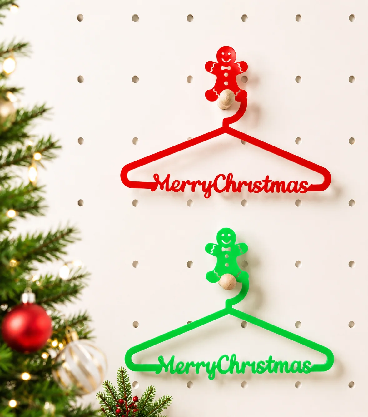 Percha de acrílico de la Navidad