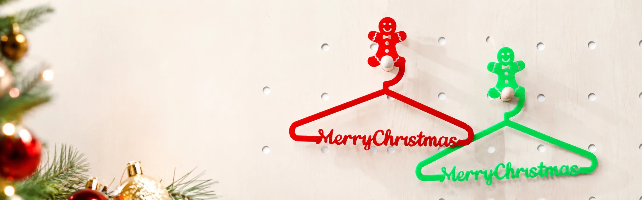 Percha de acrílico de la Navidad