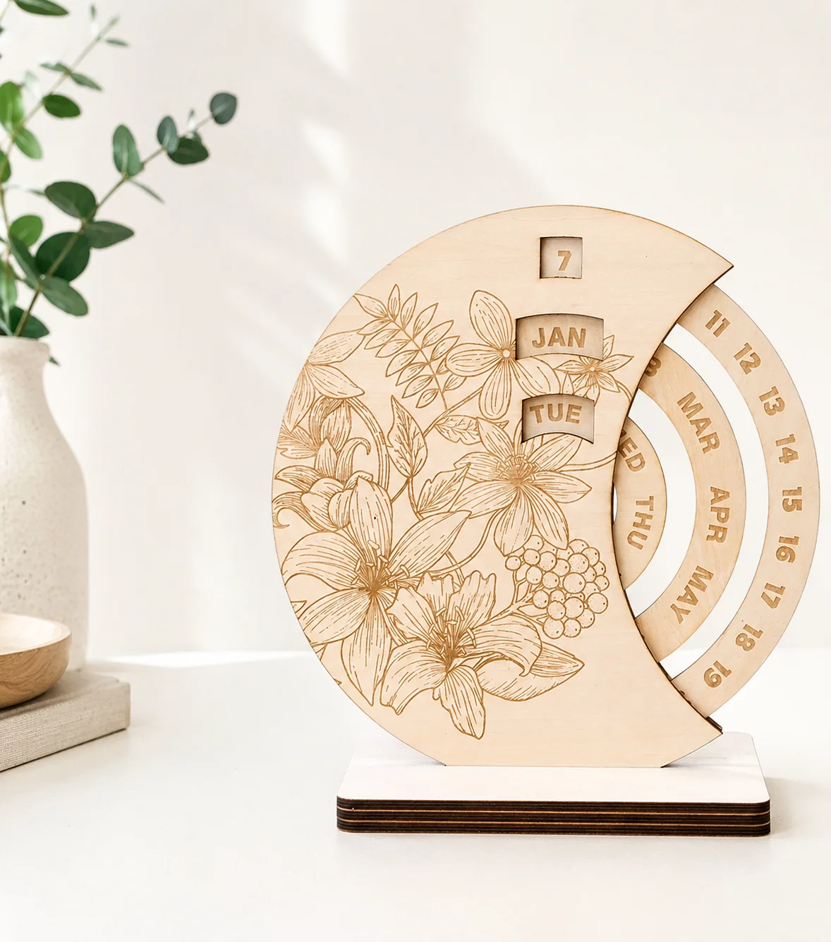 Calendario de madera