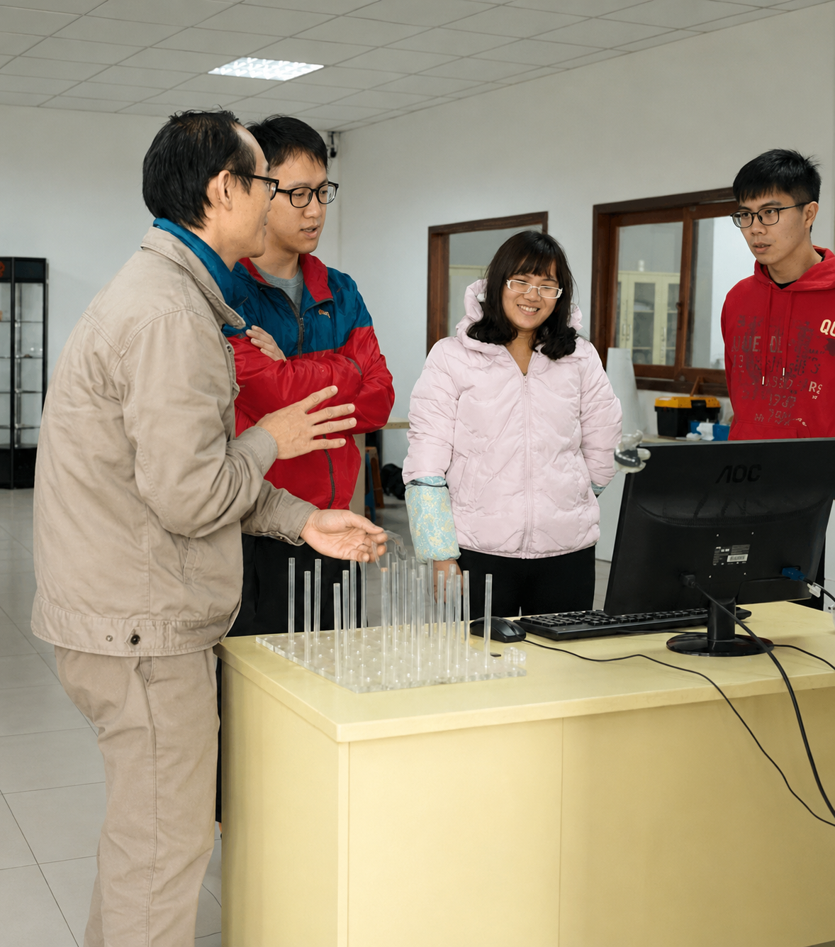 Los clientes de Hong Kong visitan Thunder Laser para una solución láser de inicio