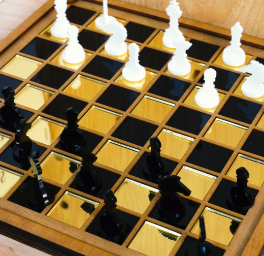 Juego de ajedrez acrílico