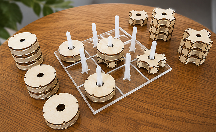 STEAM diseña y construye un juego tridimensional de Tic Tac Toe
