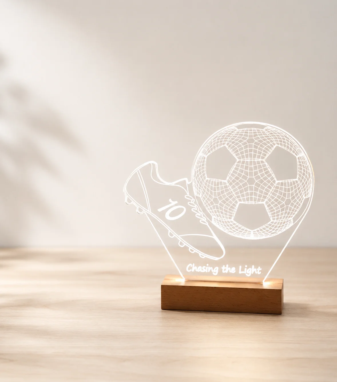 Luz de la noche del fútbol