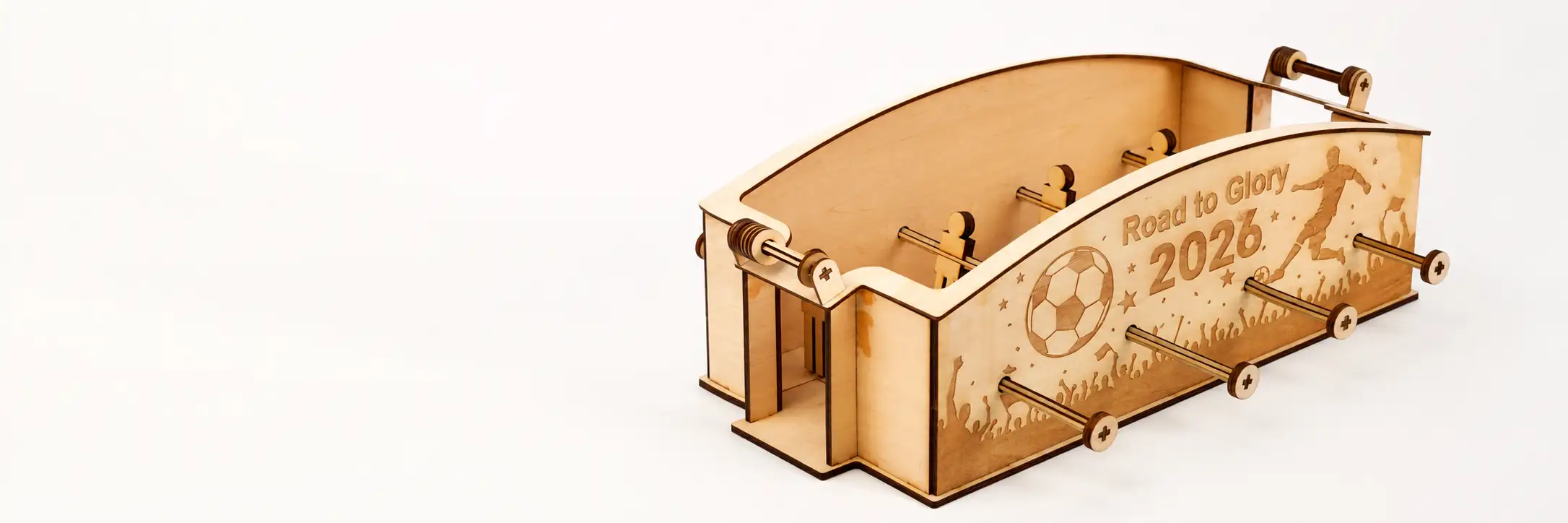 Juego de fútbol de mesa de madera