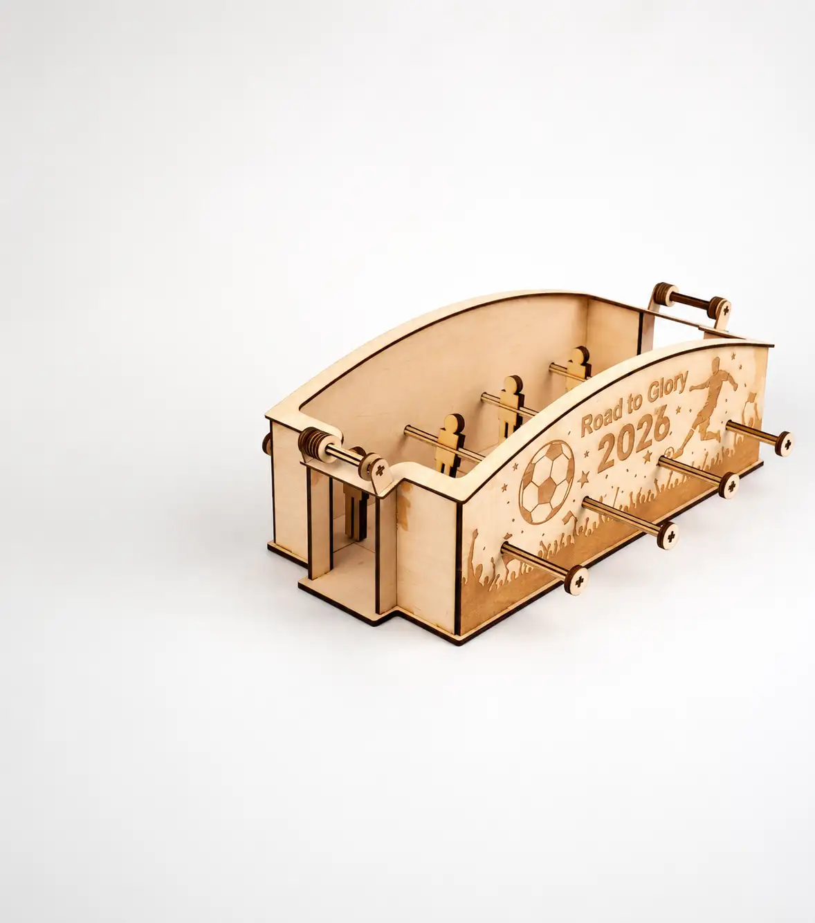 Juego de fútbol de mesa de madera