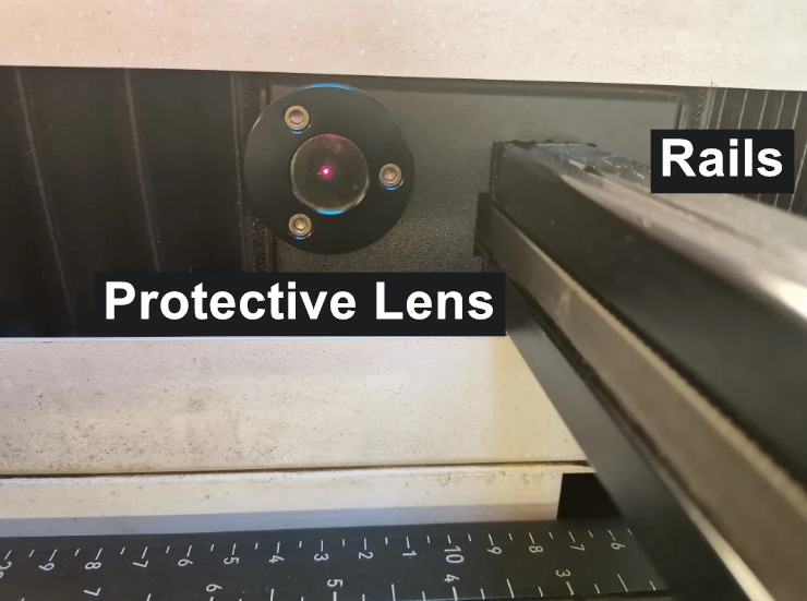 Lente protectora para la óptica del laser