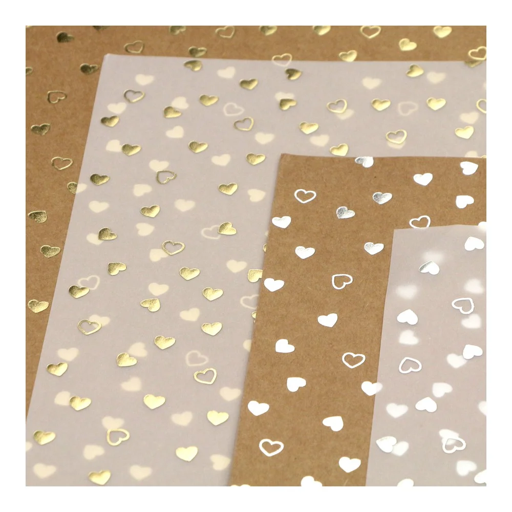 Papel kraft estampado en papel de aluminio. webp