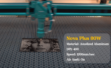 Nova Plus 80W Láser Foto Grabado-Impresionante Detalle Escaparate