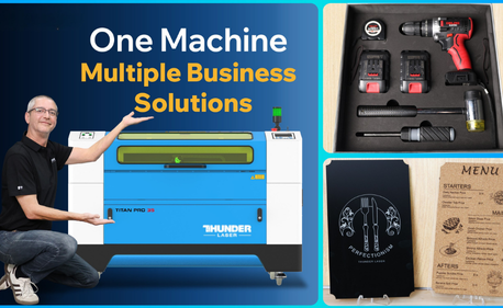 Láseres duales Titan Pro: soluciones para múltiples industrias, desde menús de restaurantes hasta espuma para herramientas
