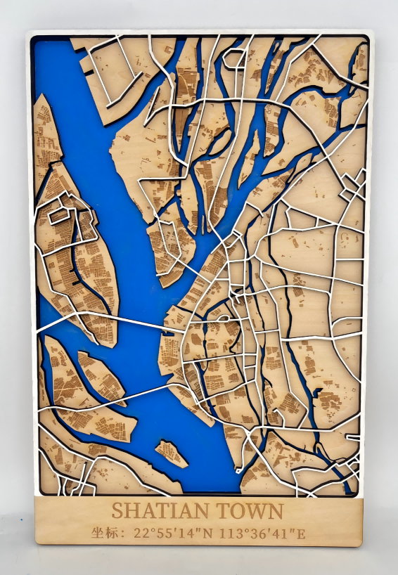 laser cut maps