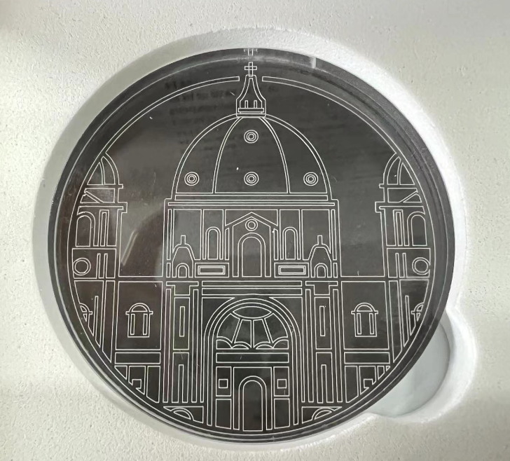 Laser cut acrylic souvenir