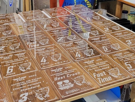 laser cut acrylic medals