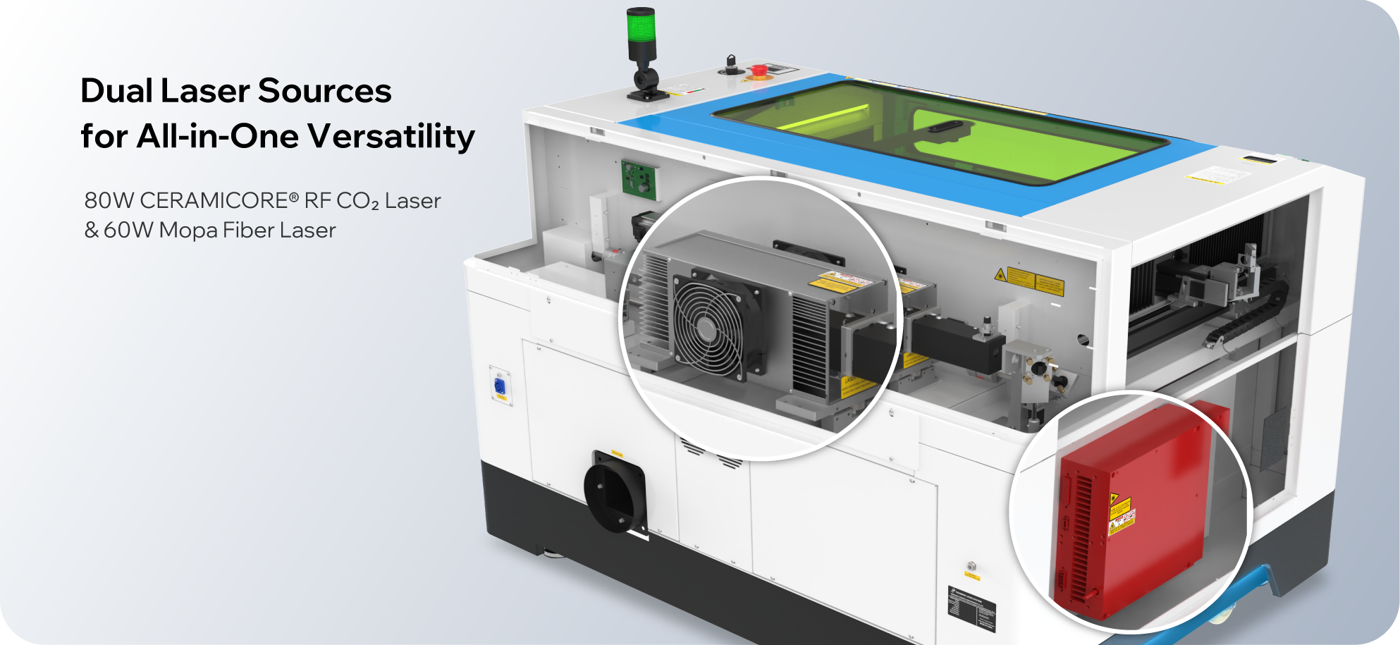 Fiber and RF Laser Source for Titan Pro Fiber and RF Laser Source for Titan Pro