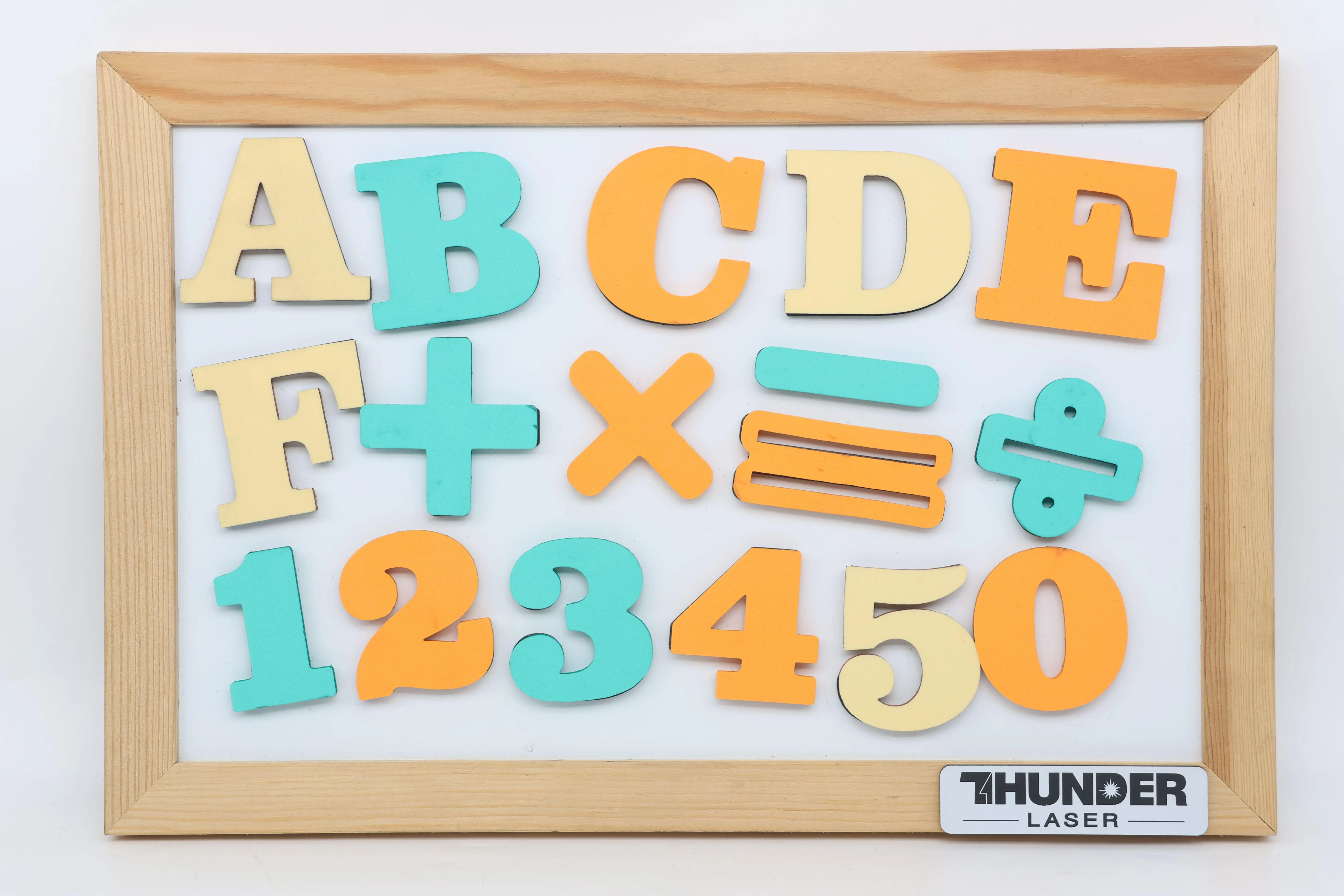 laser cut spelling board for kids