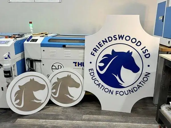 laser cut foam signs
